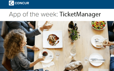 TicketManager named Concur App of the Week
