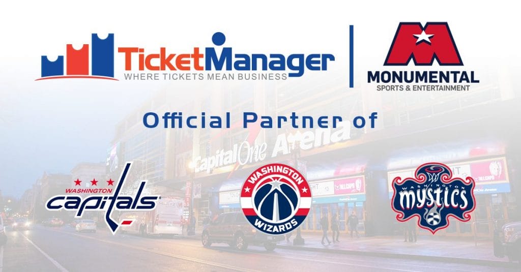 Monumental Sports & Entertainment Announces TicketManager as Exclusive Corporate Ticket Management Partner for Washington Capitals, Wizards and Mystics