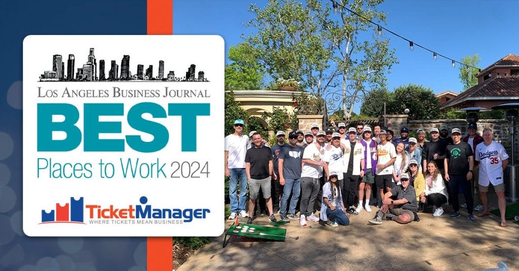 TicketManager Named in LA Business Journals’ 2024 Best Places to Work in Los Angeles for the 8th Time